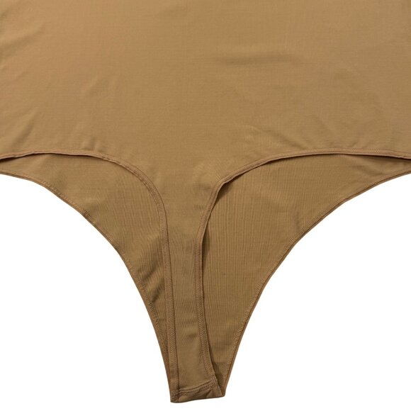 SKIMS Soft Smoothing Seamless‎ Scoop Neck Bodysuit Ochre 2X - Picture 7 of 10